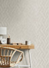 4125-26728 Ember Geometric Basketweave Light Gray Graphics Theme Unpasted Non Woven Wallpaper from Fusion by A-Street Prints Made in Great Britain