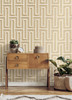 4125-26721 Henley Geometric Grasscloth Wheat Neutral Graphics Theme Unpasted Non Woven Wallpaper from Fusion by A-Street Prints Made in Great Britain