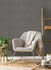4125-26701 Hayden Concrete Trellis Charcoal Gray Graphics Theme Unpasted Non Woven Wallpaper from Fusion by A-Street Prints Made in Great Britain