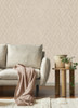 4125-26730 Ember Geometric Basketweave Taupe Neutral Graphics Theme Unpasted Non Woven Wallpaper from Fusion by A-Street Prints Made in Great Britain