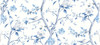 LN11902F Southport Floral Trail Fabric Eggshell and Blue Shale  Chinoiserie Theme Cotton Linen Blend Unpasted Wallpaper Luxe Retreat Collection Made in United States
