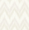 LN11208 Regent Flamestitch Stringcloth Winter Fog and Eggshell Chevron Theme White Yarn on Heavyweight Acrylic Coated Paper (FSC) Unpasted Wallpaper Luxe Retreat Collection Made in United States