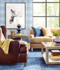 LN10812 Rugby Gingham Carolina Blue Gingham Theme Heavyweight Acrylic Coated Paper (FSC) Unpasted Wallpaper Luxe Retreat Collection Made in United States