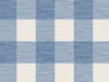 LN10802 Rugby Gingham Coastal Blue and Ivory Gingham Theme Heavyweight Acrylic Coated Paper (FSC) Unpasted Wallpaper Luxe Retreat Collection Made in United States