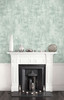 LW51714 Rustic Stucco Faux Green Mist Faux Theme Heavyweight Acrylic Coated Paper (FSC) Unpasted Wallpaper Living with Art Collection Made in United States