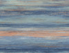LW50406 Sunset Stripes Blueberry and Vermillion Orange Stripe Theme Heavyweight Acrylic Coated Paper (FSC) Unpasted Wallpaper Living with Art Collection Made in United States