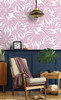 DBW9115 Palma Mauve Botanical Theme Nonwoven Unpasted Wallpaper West Boulevard Collection Collection Made in United States