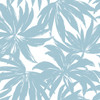 DBW9110 Palma Light Blue Botanical Theme Nonwoven Unpasted Wallpaper West Boulevard Collection Collection Made in United States