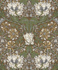 ET12606 Ogee Flora Dijon & Sage Floral Theme Nonwoven (FSC) Unpasted Wallpaper Legacy Prints Collection Made in Netherlands