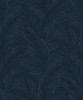 ET13002 Gulf Tropical Leaves Navy Blue Palm Leaves Theme Nonwoven (FSC) Unpasted Wallpaper Etten Studios Online Collection Made in Netherlands