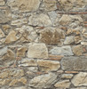 PR12006 Faux Stone Wall Prepasted Toffee & Ivory Stone Theme Prepasted Paper (Coated) Prepasted Wallpaper Prepasted Online Collection Made in United States