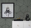ET11305 Hedron Geometric Pavestone & Ebony Geometric Theme Nonwoven (FSC) Unpasted Wallpaper Etten Studios Online Collection Made in Netherlands
