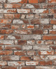 PR12201 Tailor Faux Brick Prepasted Spiced Ginger Brick Theme Prepasted Paper (Coated) Prepasted Wallpaper Prepasted Online Collection Made in United States