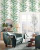 LN40604 Banana Springs  Rivercrest Botanical Theme 20 oz. Type II Vinyl Unpasted Wallpaper Coastal Haven Collection Made in United States