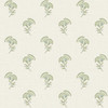 FC60804 Lotus Branch Floral Washed Green & Herb Floral Theme Nonwoven Unpasted Wallpaper French Country Collection Made in United States