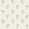FC60808 Lotus Branch Floral Minty Meadow & French Grey Floral Theme Nonwoven Unpasted Wallpaper French Country Collection Made in United States
