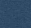 DC60702 Glitter Faux Finish Cobalt Linen Theme Nonwoven Unpasted Wallpaper Deco 2 Collection Made in United States