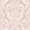 NW54801 Cora Damask Light Pink Damask Theme Vinyl Self-Adhesive Wallpaper NextWall Peel & Stick Collection Made in United States