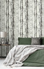 NW49800 Winter Birch Greystone Botanical Theme Vinyl Self-Adhesive Wallpaper NextWall Peel & Stick Collection Made in United States