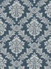 NW53602 Seaside Damask Denim Blue Damask Theme Vinyl Self-Adhesive Wallpaper NextWall Peel & Stick Collection Made in United States