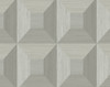 NW50308 Quadrant Geo Daydream Grey Geometric Theme Vinyl Self-Adhesive Wallpaper NextWall Peel & Stick Collection Made in United States