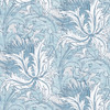 NW50702 Floral Folly Blue Waterfall Floral Theme Vinyl Self-Adhesive Wallpaper NextWall Peel & Stick Collection Made in United States