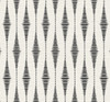 NW46410 Striped Ikat Ebony & Linen Ikat Theme Vinyl Self-Adhesive Wallpaper NextWall Peel & Stick Collection Made in United States