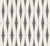 NW46410 Striped Ikat Ebony & Linen Ikat Theme Vinyl Self-Adhesive Wallpaper NextWall Peel & Stick Collection Made in United States