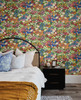 NW46101 Floral Meadow Multicolored Floral Theme Vinyl Self-Adhesive Wallpaper NextWall Peel & Stick Collection Made in United States