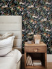NW45700 Vintage Floral Onyx Floral Theme Vinyl Self-Adhesive Wallpaper NextWall Peel & Stick Collection Made in United States