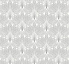 NW47308 Peacock Leaves Metallic Silver Botanical Theme Vinyl Self-Adhesive Wallpaper NextWall Peel & Stick Collection Made in United States