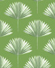 NW46504 Tropical Fan Palm Green Sprout Botanical Theme Vinyl Self-Adhesive Wallpaper NextWall Peel & Stick Collection Made in United States