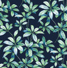 NW45612 Leaf Trail Navy & Spearmint Botanical Theme Vinyl Self-Adhesive Wallpaper NextWall Peel & Stick Collection Made in United States