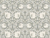 NW42408 Pimpernel Floral Alloy Grey & Alabaster Floral Theme Vinyl Self-Adhesive Wallpaper NextWall Peel & Stick Collection Made in United States