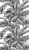 NW40400 Palm Jungle Ebony & Pearl Botanical Theme Vinyl Self-Adhesive Wallpaper NextWall Peel & Stick Collection Made in United States