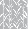 NW36408 Bamboo Leaves Gray Botanical Theme Vinyl Self-Adhesive Wallpaper NextWall Peel & Stick Collection Made in United States