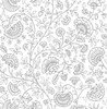 NW36808 Paisley Trail Slate Gray Paisley Theme Vinyl Self-Adhesive Wallpaper NextWall Peel & Stick Collection Made in United States