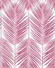NW33001 Paradise Palm Cerise Pink Botanical Theme Vinyl Self-Adhesive Wallpaper NextWall Peel & Stick Collection Made in United States