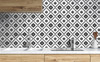 NW34200 Southwest Tile Black Geometric Theme Vinyl Self-Adhesive Wallpaper NextWall Peel & Stick Collection Made in United States