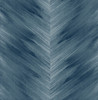 HG11702 Washed Chevron Blue Lake Chevron Theme Vinyl Self-Adhesive Wallpaper Harry & Grace Peel and Stick Collection Made in United States