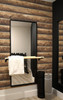 NW33905 Log Cabin Walnut Wood Theme Vinyl Self-Adhesive Wallpaper NextWall Peel & Stick Collection Made in United States