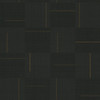 SI24905 Geo Block Weave Charcoal Black Modern Theme Unpasted Vinyl on Non-Woven Backing Wallpaper from Signature Textures