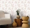 RT7874 Anemone Toile Blush Pink Tropical Theme Prepasted Sure Strip Wallpaper from Toiles Resource Library