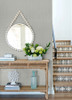 4122-26652 Glynn Light Gray Chevron Graphics Theme Unpasted Non Woven Wallpaper Terrace Collection Made in Great Britain