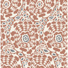 4122-27041 Divine Rust Red Medallion Abstract Theme Unpasted Non Woven Wallpaper Terrace Collection Made in Great Britain