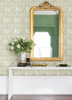 4122-27023 Bancroft Sage Green Artistic Stripe Abstract Theme Unpasted Non Woven Wallpaper Terrace Collection Made in Great Britain