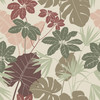 4122-72408 Medellin Neutral Rainforest Floor Botanical Theme Unpasted Non Woven Wallpaper Terrace Collection Made in United States