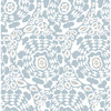 4122-27039 Divine Light Blue Medallion Abstract Theme Unpasted Non Woven Wallpaper Terrace Collection Made in Great Britain