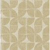 4141-27114 Baxter Semicircle Mosaic Honey Yellow Modern Style Non Woven Unpasted Wallpaper from Solace by A-Street Prints Made in Great Britain