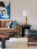 4141-27111 Baxter Semicircle Mosaic Bone Neutral Modern Style Non Woven Unpasted Wallpaper from Solace by A-Street Prints Made in Great Britain